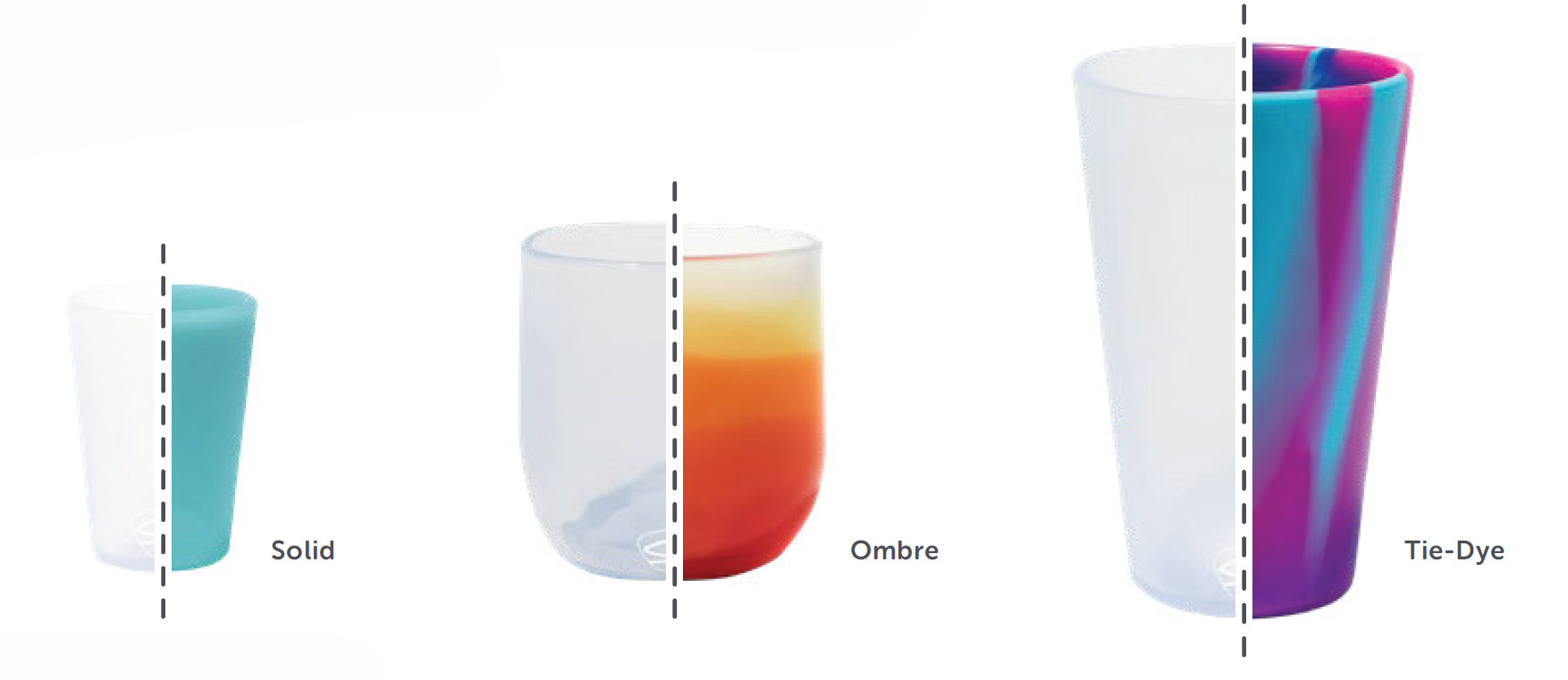 grid image of different food container options